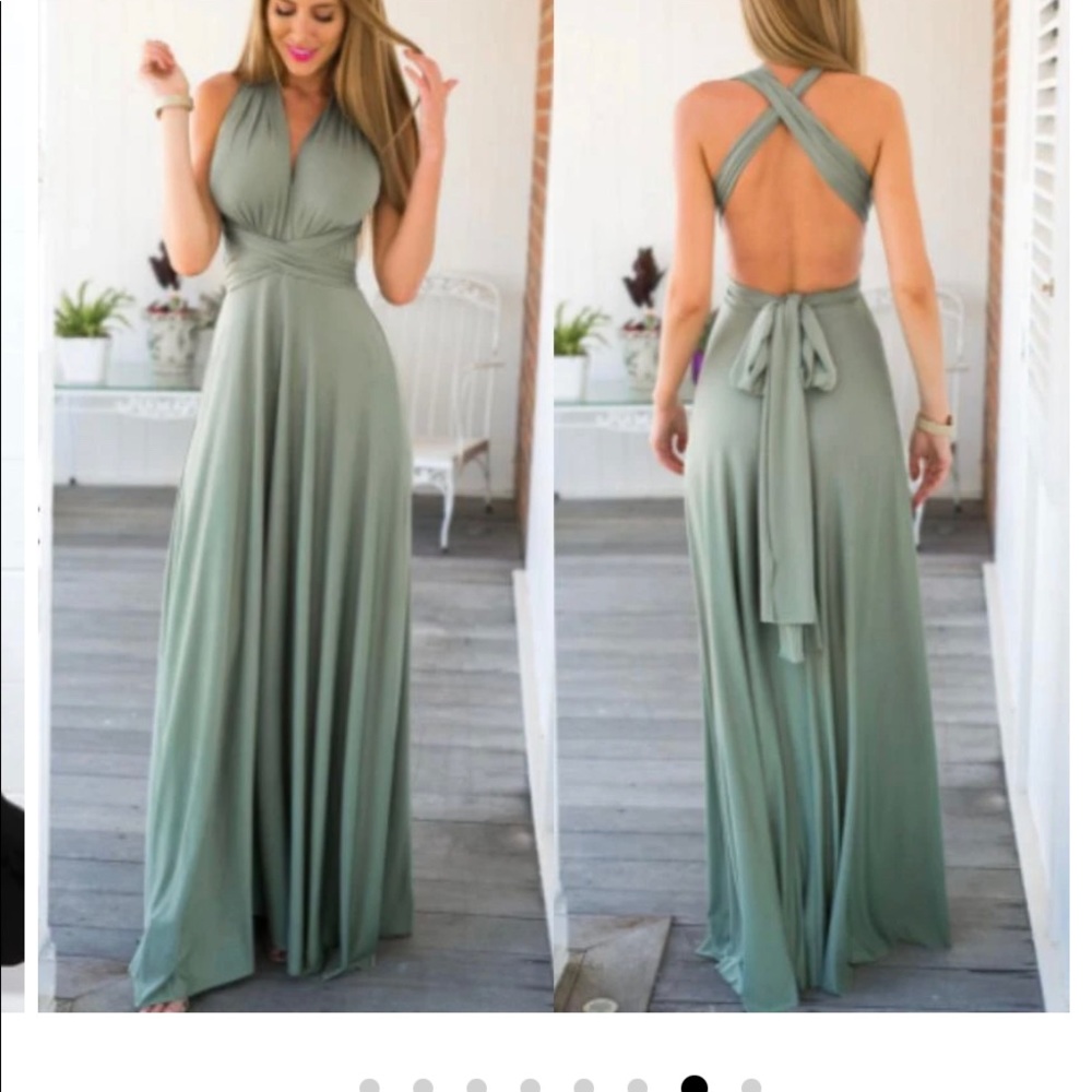 Multi-way wrap dress.